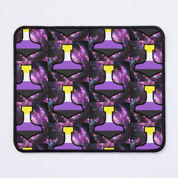 Item preview, Nonbinary Pride Mjolnir Galaxy designed and sold by Ælfbear Art.