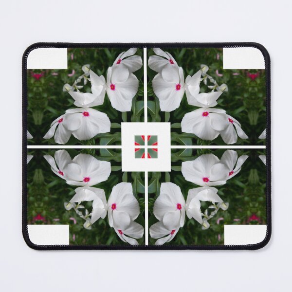 Item preview, White Flower Kaleidoscope pattern designed and sold by Swabcraft.