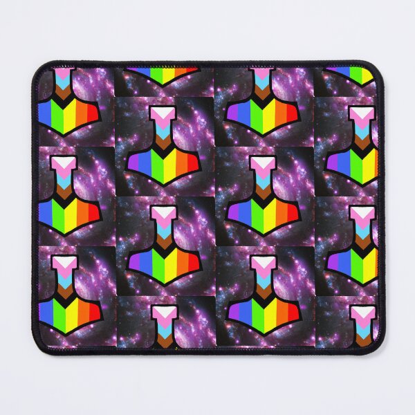 Item preview, Progressive Pride Mjolnir Galaxy designed and sold by Ælfbear Art.