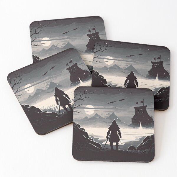 Item preview, Guerrero parado frente a un castillo en las montañas por IA generativa designed and sold by aicanfeel.