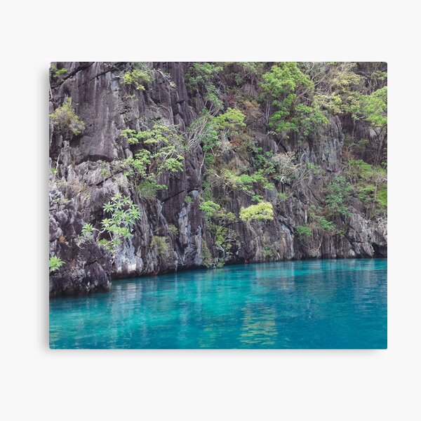 Item preview, Lake and Rock Formations I (large canvas) designed and sold by Bernsberry Illustrations.