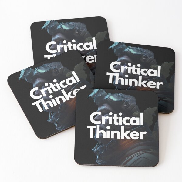 Item preview, Critical Thinker White on Black entrepreneur Mysterious, Dark Nautical, Ghostcore, portrait, Substance 3D designed and sold by EmprendeHoy.