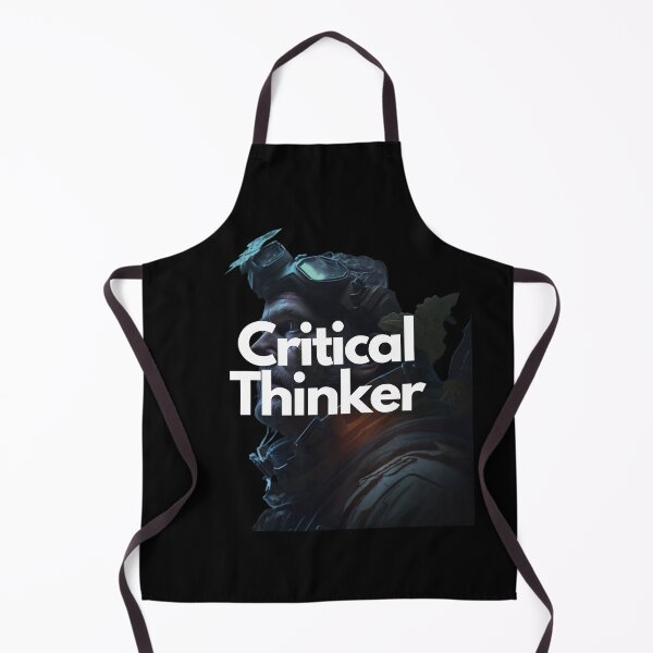 Item preview, Critical Thinker White on Black entrepreneur Mysterious, Dark Nautical, Ghostcore, portrait, Substance 3D designed and sold by EmprendeHoy.