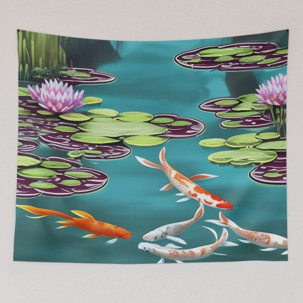 Item preview, Pretty Koi Pond designed and sold by blakcirclegirl.