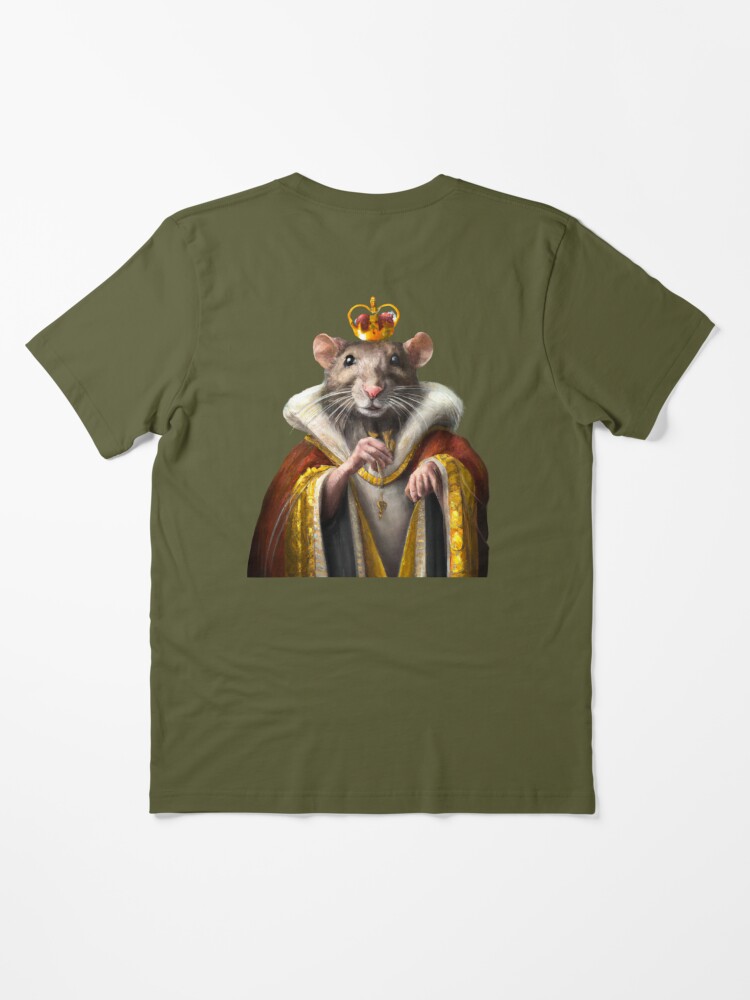 Rat King Wearing a Medieval Robe and Royal Crown in Renaissance Portrait  Digital Art  iPad Case & Skin for Sale by SourBunnyshop