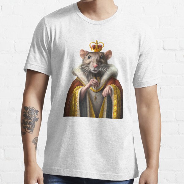 Rat King Wearing a Medieval Robe and Royal Crown in Renaissance Portrait  Digital Art  Art Print for Sale by SourBunnyshop