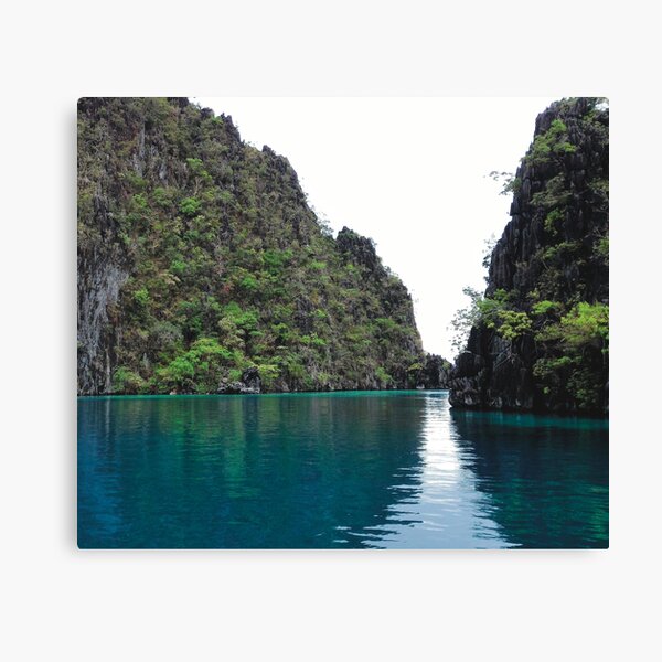 Item preview, Lake and Rock Formations II (large canvas) designed and sold by Bernsberry Illustrations.