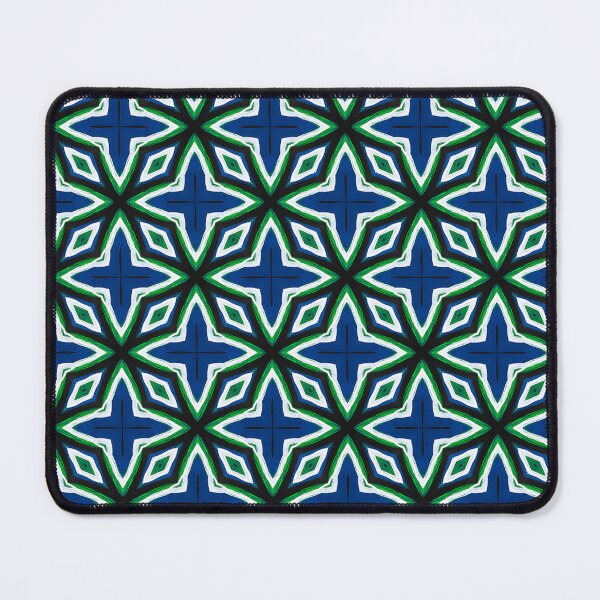Item preview, Star Pattern 1, Green, Blue, Black designed and sold by Joelle Burnette.