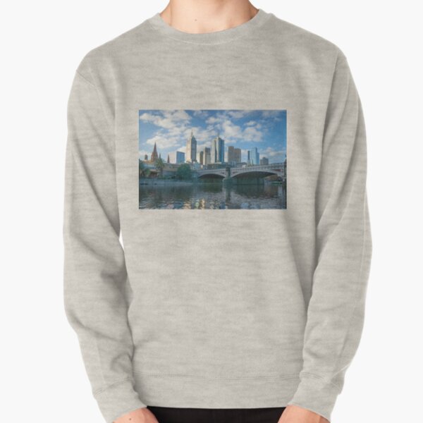 Melbourne CBD, Princes Bridge, Australia Pullover Sweatshirt