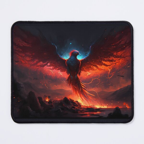 Item preview, Dark Phoenix Flying Over Lava designed and sold by FantasyFusion.