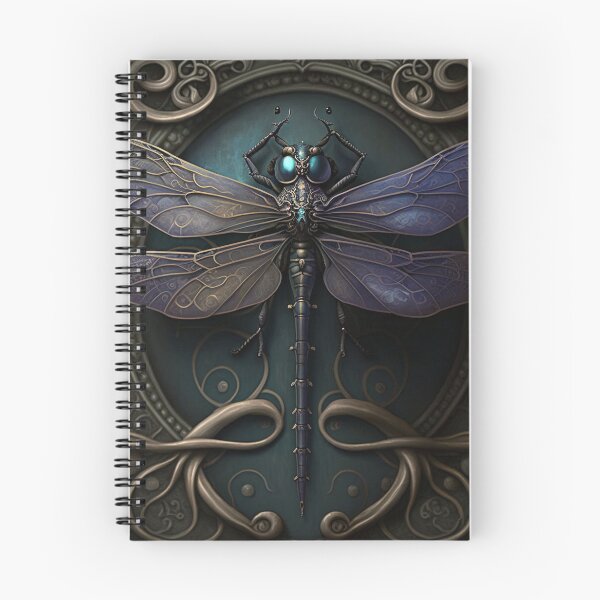Item preview, Gothic Ornate Dragonfly in Hues of Cobalt Blue & Gold designed and sold by Dragonstrom.