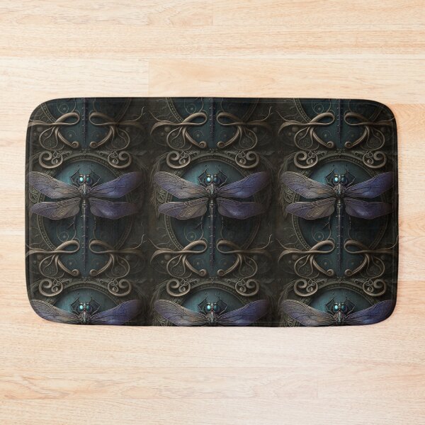 Item preview, Gothic Ornate Dragonfly in Hues of Cobalt Blue & Gold designed and sold by Dragonstrom.