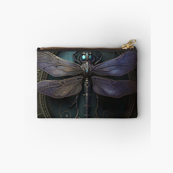 Item preview, Gothic Ornate Dragonfly in Hues of Cobalt Blue & Gold designed and sold by Dragonstrom.