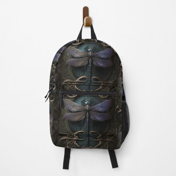 Item preview, Gothic Ornate Dragonfly in Hues of Cobalt Blue & Gold designed and sold by Dragonstrom.