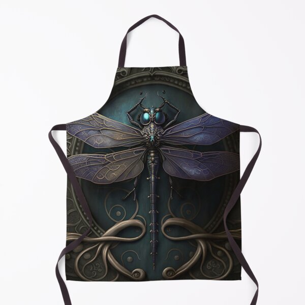 Item preview, Gothic Ornate Dragonfly in Hues of Cobalt Blue & Gold designed and sold by Dragonstrom.