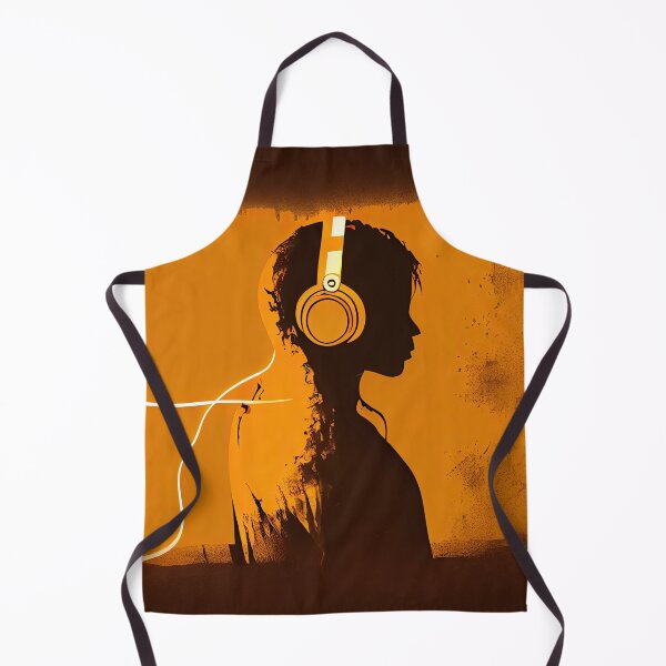 Item preview, A person listening to music by generative AI designed and sold by aicanfeel.