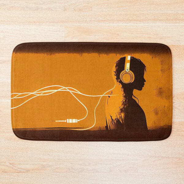 Item preview, A person listening to music by generative AI designed and sold by aicanfeel.