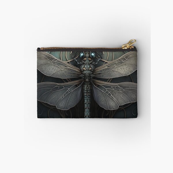 Item preview, Gothic Ornate Dragonfly in Hues of Blue & Gray designed and sold by Dragonstrom.