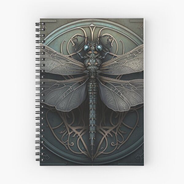 Item preview, Gothic Ornate Dragonfly in Hues of Blue & Gray designed and sold by Dragonstrom.