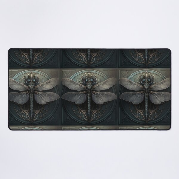 Item preview, Gothic Ornate Dragonfly in Hues of Blue & Gray designed and sold by Dragonstrom.