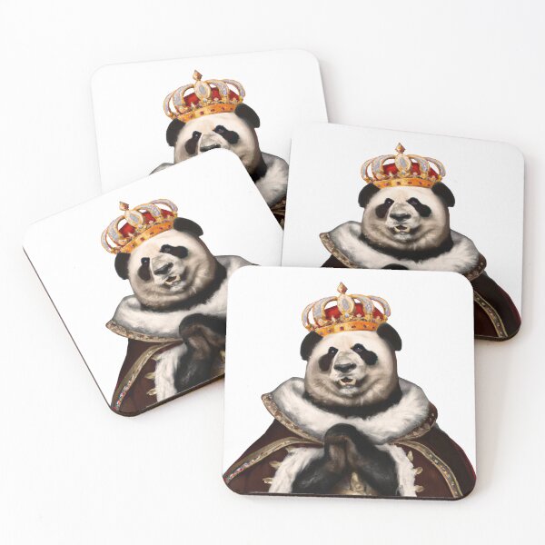 Item preview, Panda Wearing a Royal Crown in Renaissance Portrait Digital Art designed and sold by SourBunnyshop.