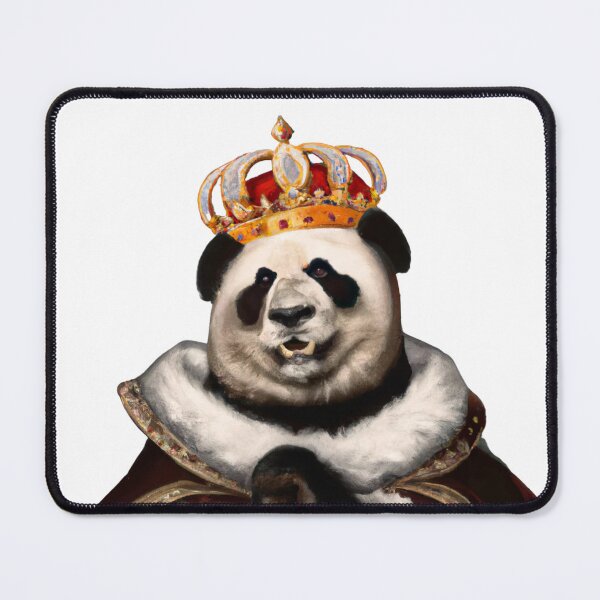 Item preview, Panda Wearing a Royal Crown in Renaissance Portrait Digital Art designed and sold by SourBunnyshop.