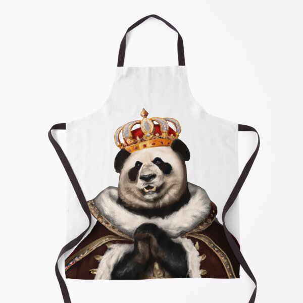 Item preview, Panda Wearing a Royal Crown in Renaissance Portrait Digital Art designed and sold by SourBunnyshop.