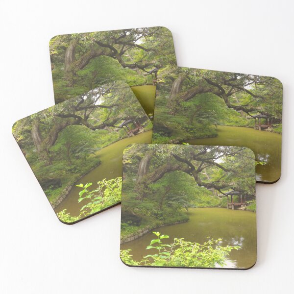 Item preview, Garden with a Body of Water I designed and sold by Bernsberry Illustrations.