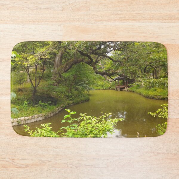Item preview, Garden with a Body of Water I designed and sold by Bernsberry Illustrations.