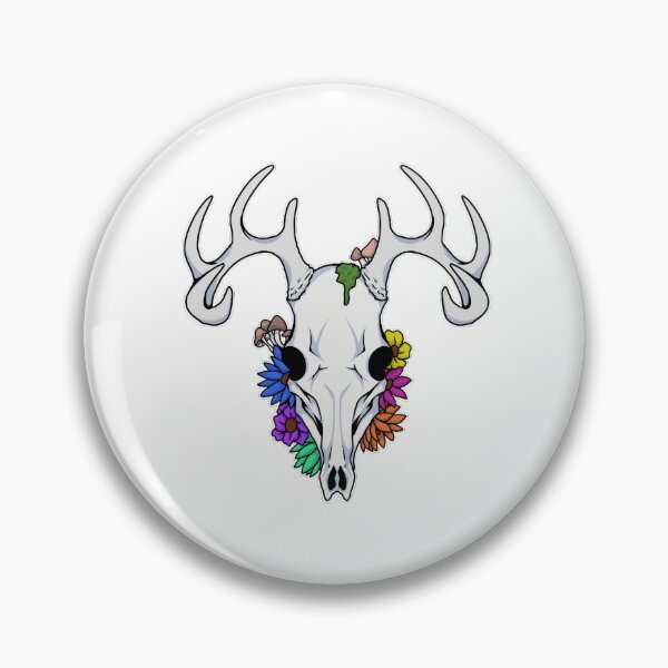 Item preview, Deer skull designed and sold by lnkblot.