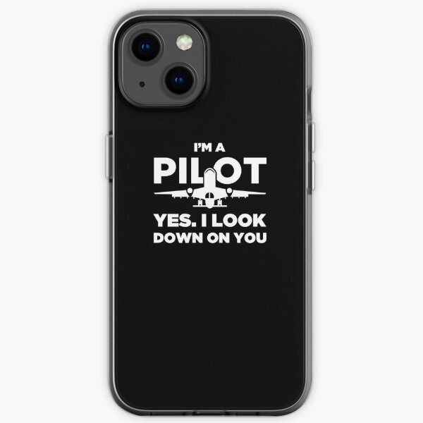 Citation drôle de pilote d'avion Coque souple iPhone