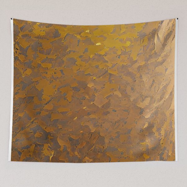 Item preview, Golden Brown Retro African Eqyptian 70's Chic Abstract Design Version 4 designed and sold by DreamingAwake1.
