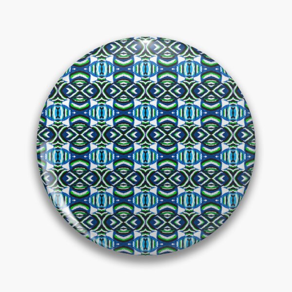 Item preview, Wild Pattern 3, Green, Blue, Black designed and sold by Joelle Burnette.