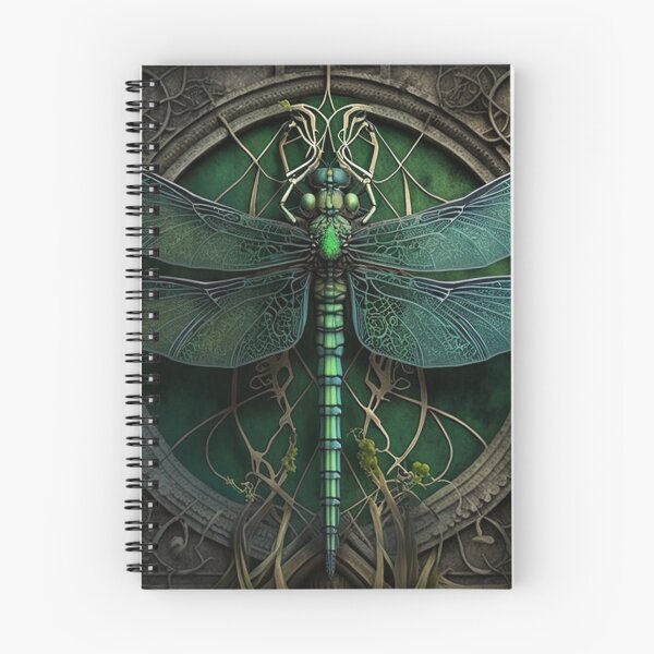 Item preview, Gothic Ornate Dragonfly in Hues of Green designed and sold by Dragonstrom.