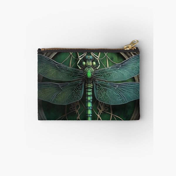 Item preview, Gothic Ornate Dragonfly in Hues of Green designed and sold by Dragonstrom.