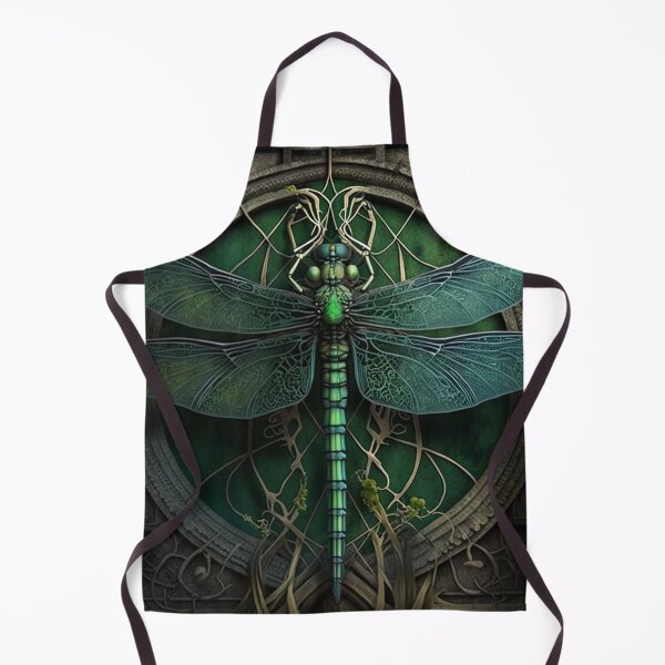 Item preview, Gothic Ornate Dragonfly in Hues of Green designed and sold by Dragonstrom.