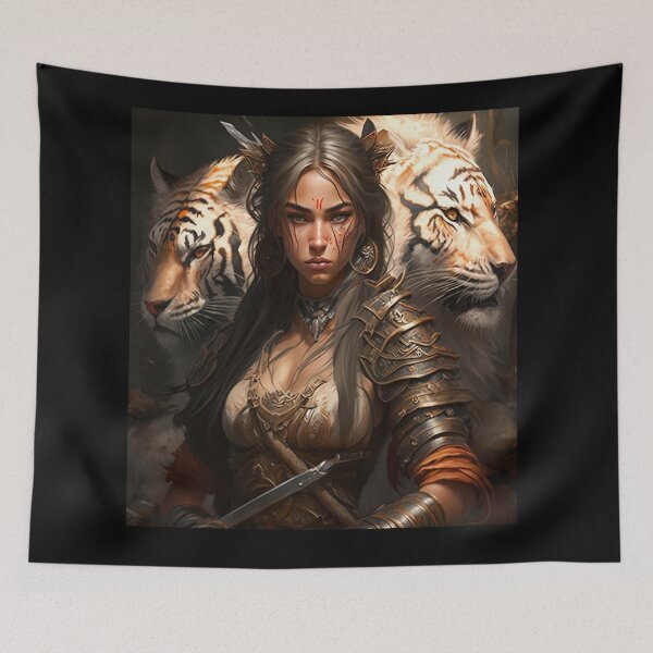 Item preview, Tiger Warrior Girl designed and sold by Rays84.