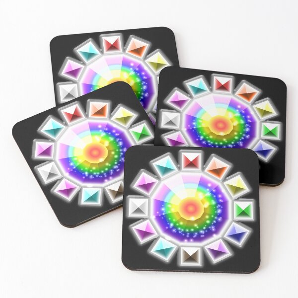 Item preview, Crystal Studded Progress Pride Mandala designed and sold by FalcoSkyWolf.