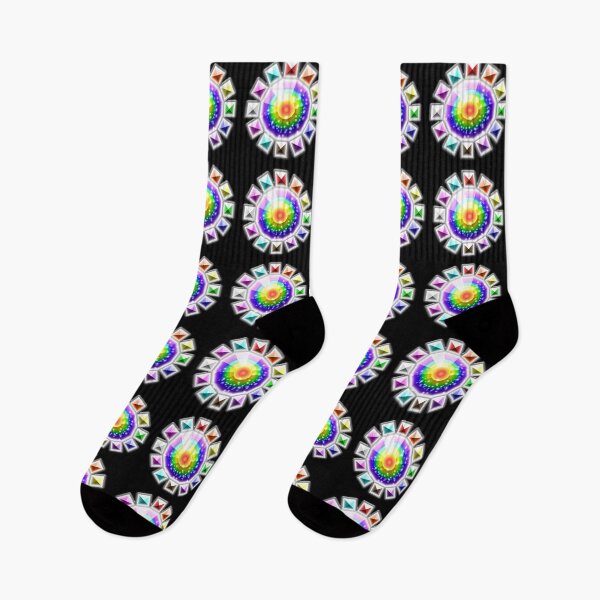 Item preview, Crystal Studded Progress Pride Mandala designed and sold by FalcoSkyWolf.