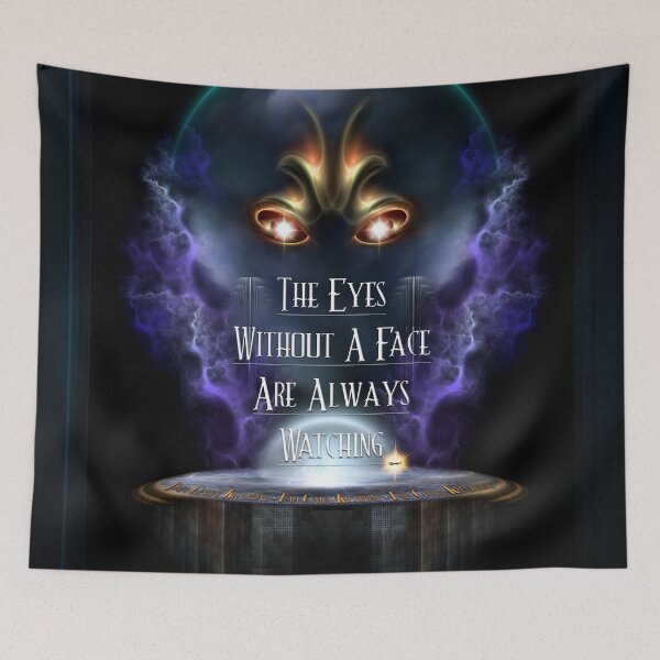 Item preview, Eyes Without A Face Typography Fractal Art by Xzendor7 designed and sold by Xzendor7 Digital Art Creations.