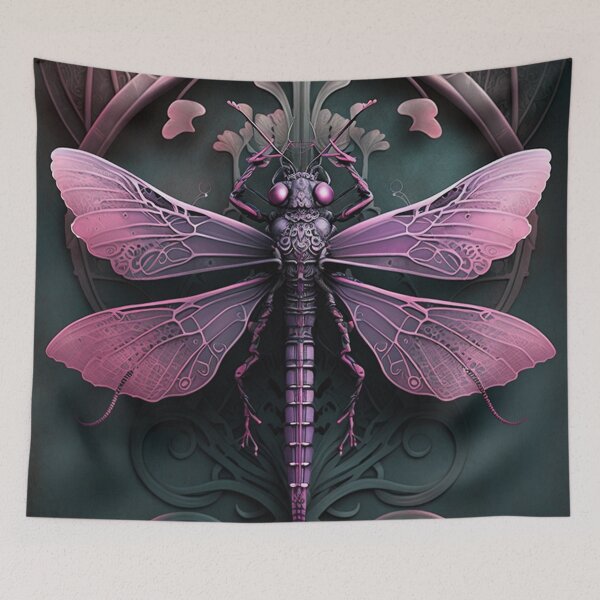Item preview, Ornate Dragonfly in Hues of Pink designed and sold by Dragonstrom.