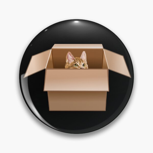 Item preview, Ginger Kitten Peeking from Cardboard Box designed and sold by Deborah Camp.