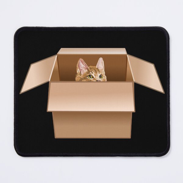 Item preview, Ginger Kitten Peeking from Cardboard Box designed and sold by Deborah Camp.