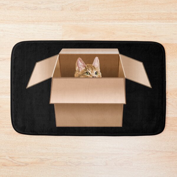 Item preview, Ginger Kitten Peeking from Cardboard Box designed and sold by Deborah Camp.
