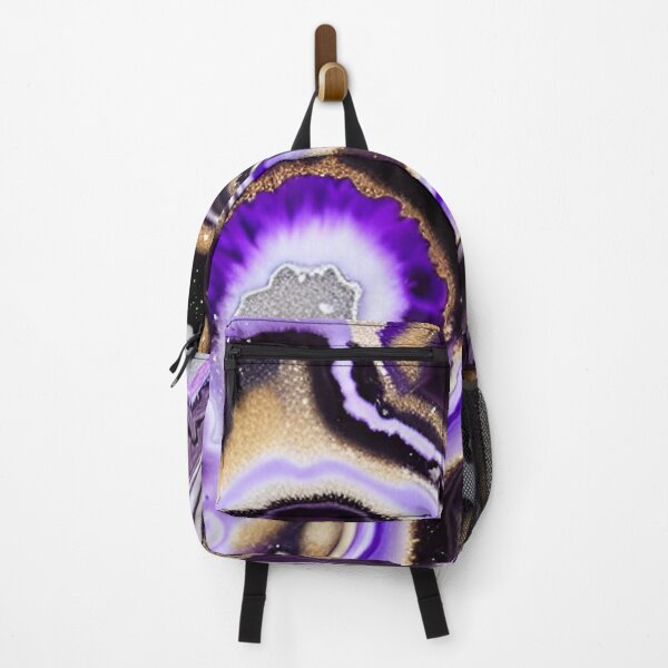 Item preview, Geode Like Marble Design - Purple, White, Black and Gold designed and sold by ArtistsQuest.