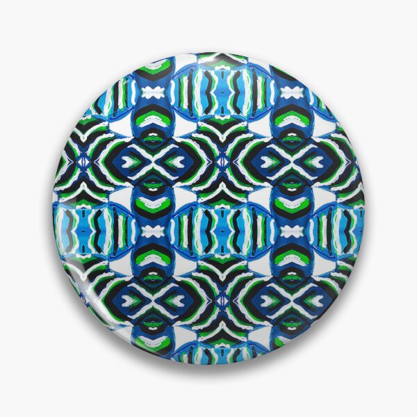 Item preview, Pattern 4, Green, Blue, Black designed and sold by Joelle Burnette.