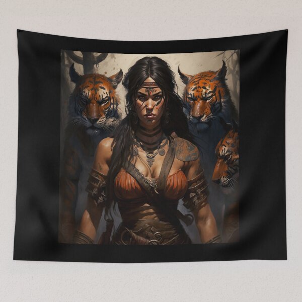 Item preview, Tiger Warrior Girl designed and sold by Rays84.