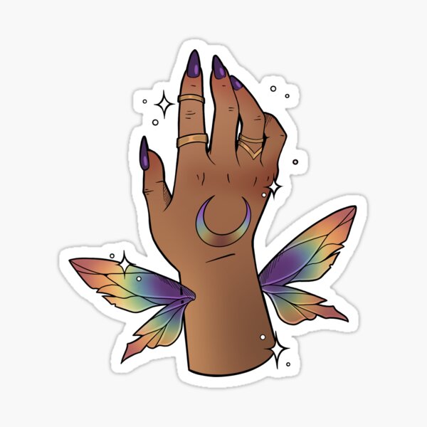 Item preview, Fairy Hand (Pride flag)  designed and sold by Ellen Brouwer.