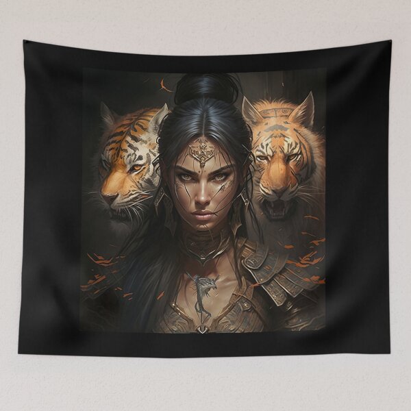 Item preview, Tiger Warrior Girl designed and sold by Rays84.