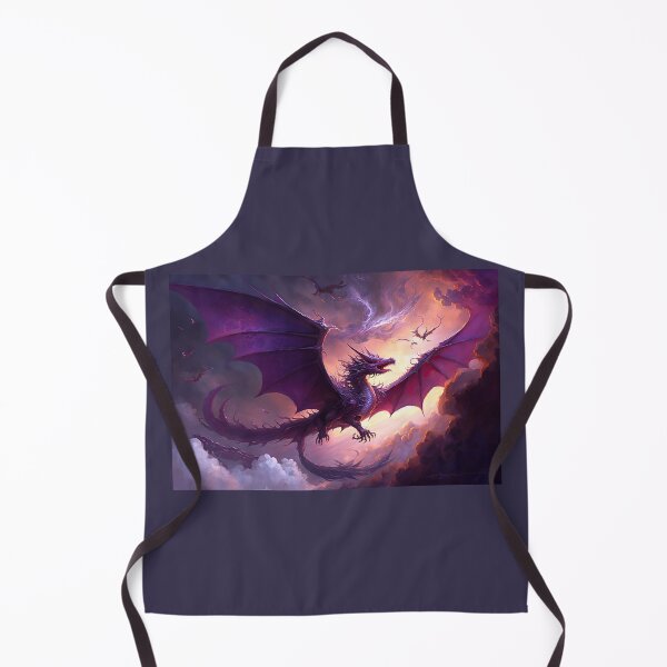 Item preview, Purple Dragon Flight - Epic Fantasy Art designed and sold by FantasyFusion.